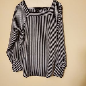 Blue and White Stripe